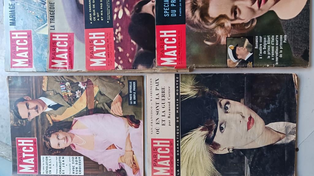 Magazines Paris Match., Livres, Enlèvement, Utilisé