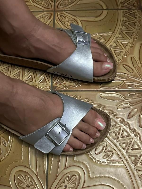 Birkenstock madrid zilver mt 41, gratis verzending per post, Slippers, Overige kleuren, Verzenden, Birkenstock madrid 41