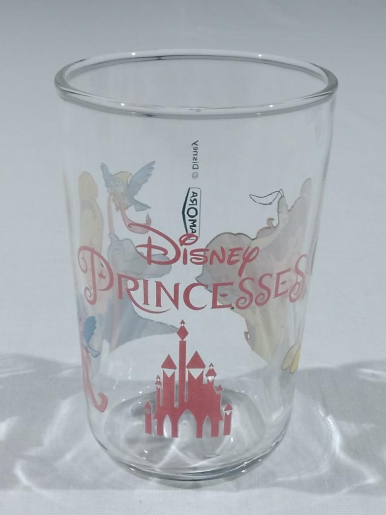 Glas - Disney Princesses - Amora - Assepoester & Belle, Verzamelen, Disney, Zo goed als nieuw, Servies, Assepoester of Belle, Ophalen of Verzenden