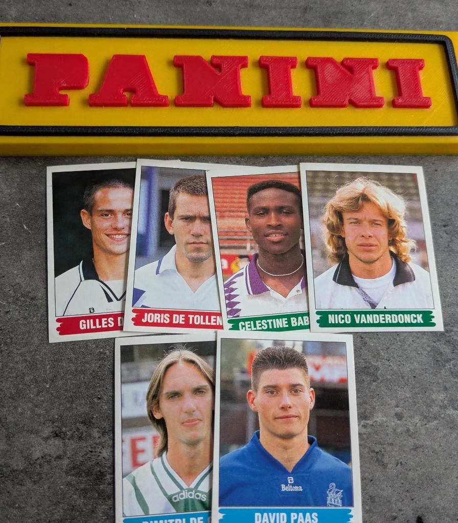 Panini FOOTBALL 96 6X STICKERS 1996 REVELATIES VOETBAL 1/ 6, Hobby en Vrije tijd, Stickers en Plaatjes, Nieuw, Verzenden