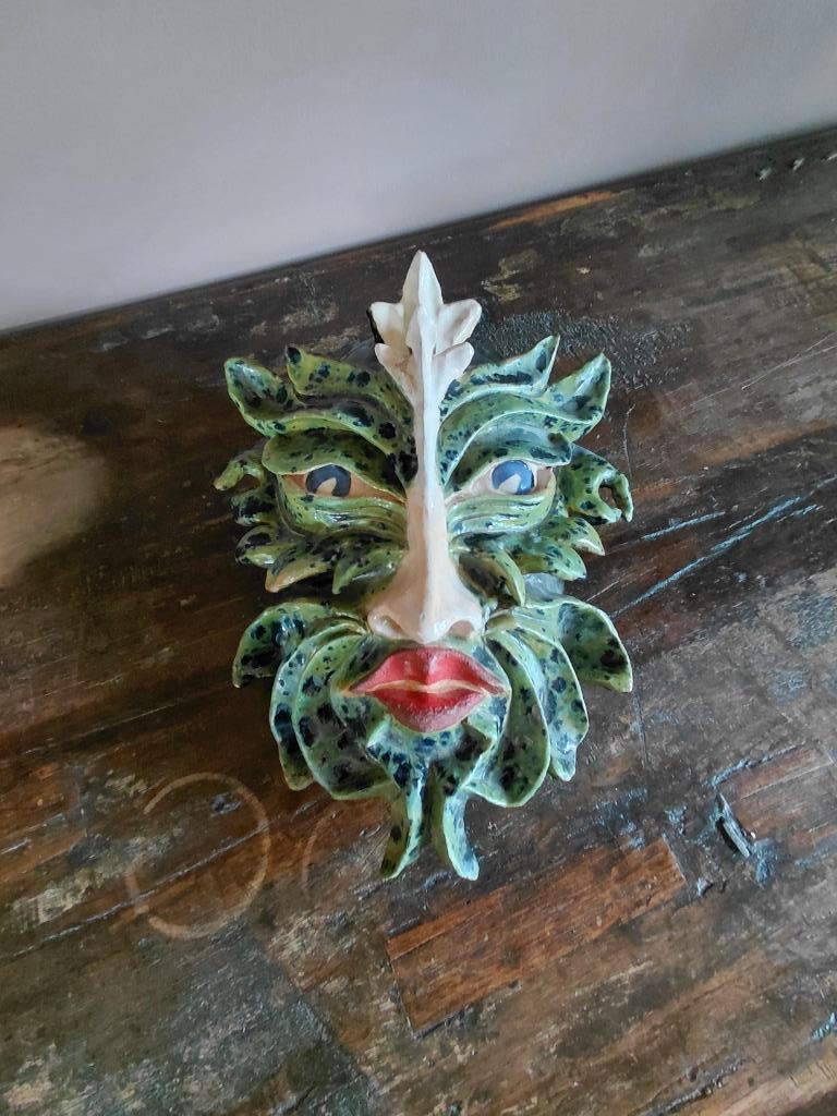 keramische Venetiaanse carnavalsmaskers uit de jaren 1970, Antiek en Kunst, Ophalen of Verzenden