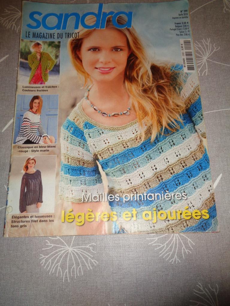 livre de tricot sandra  no  299, Hobby en Vrije tijd, Breien en Haken, Ophalen of Verzenden, Gebruikt, Breien, Patroon of Boek