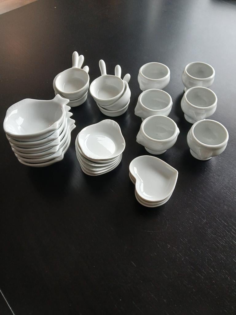 Servies set voor aperitiefhapjes, Ophalen of Verzenden, Zo goed als nieuw