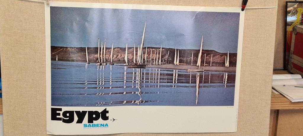 sabena affiche egypt, Verzamelen, Ophalen of Verzenden