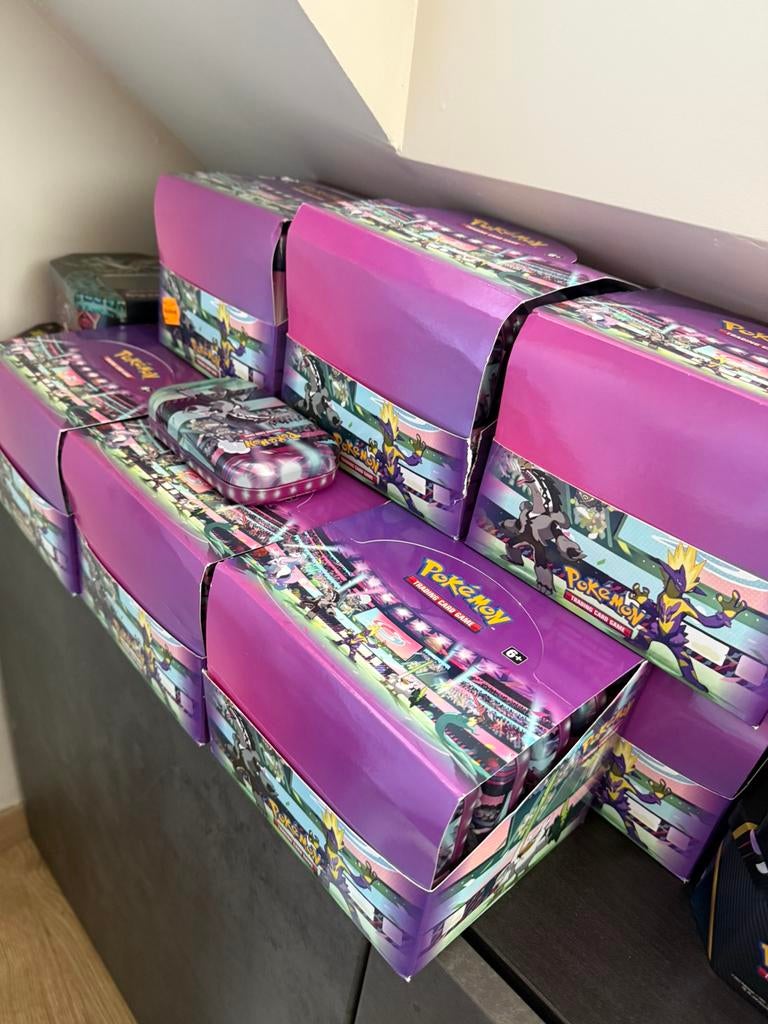 200 legen gala mini tins met kaart en coin, Ophalen of Verzenden, Gebruikt