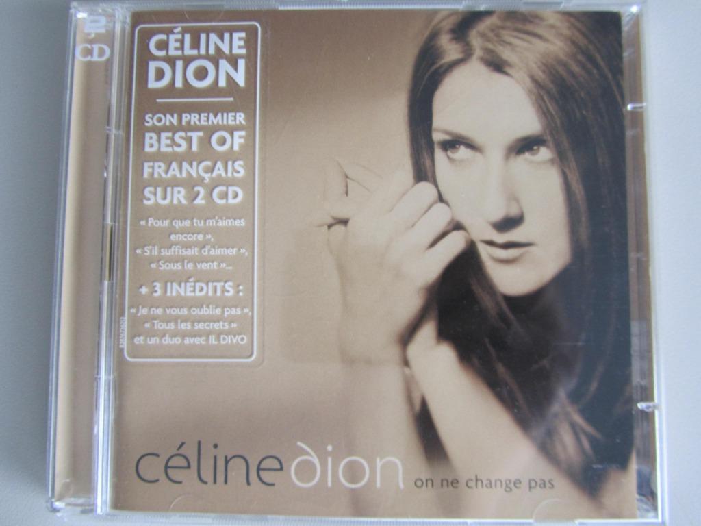 2CD CELINE DION "ON NE CHANGE PAS" (best of Francais), Ophalen of Verzenden, Gebruikt