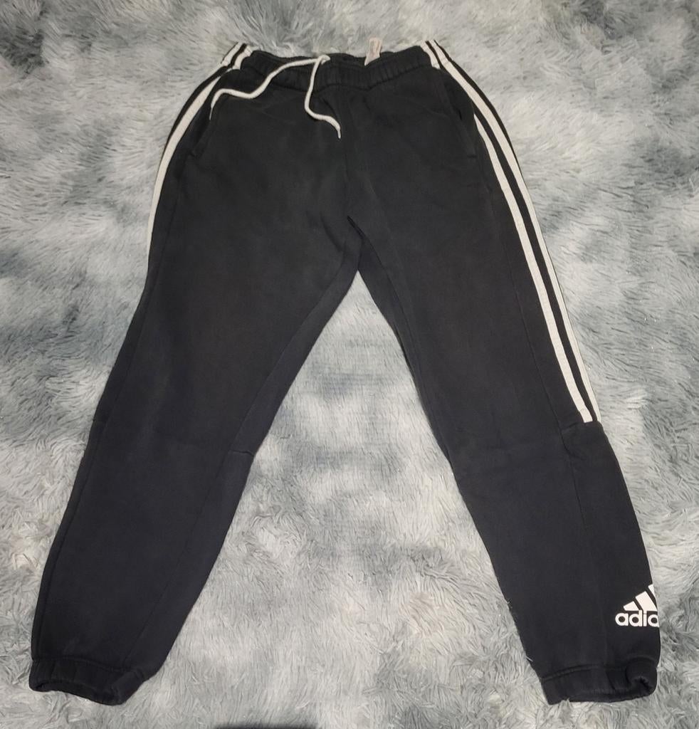 Adidas 3-Stripes zwarte trainingsbroek - Maat S, Zwart, Ophalen of Verzenden, ADIDAS, Gedragen