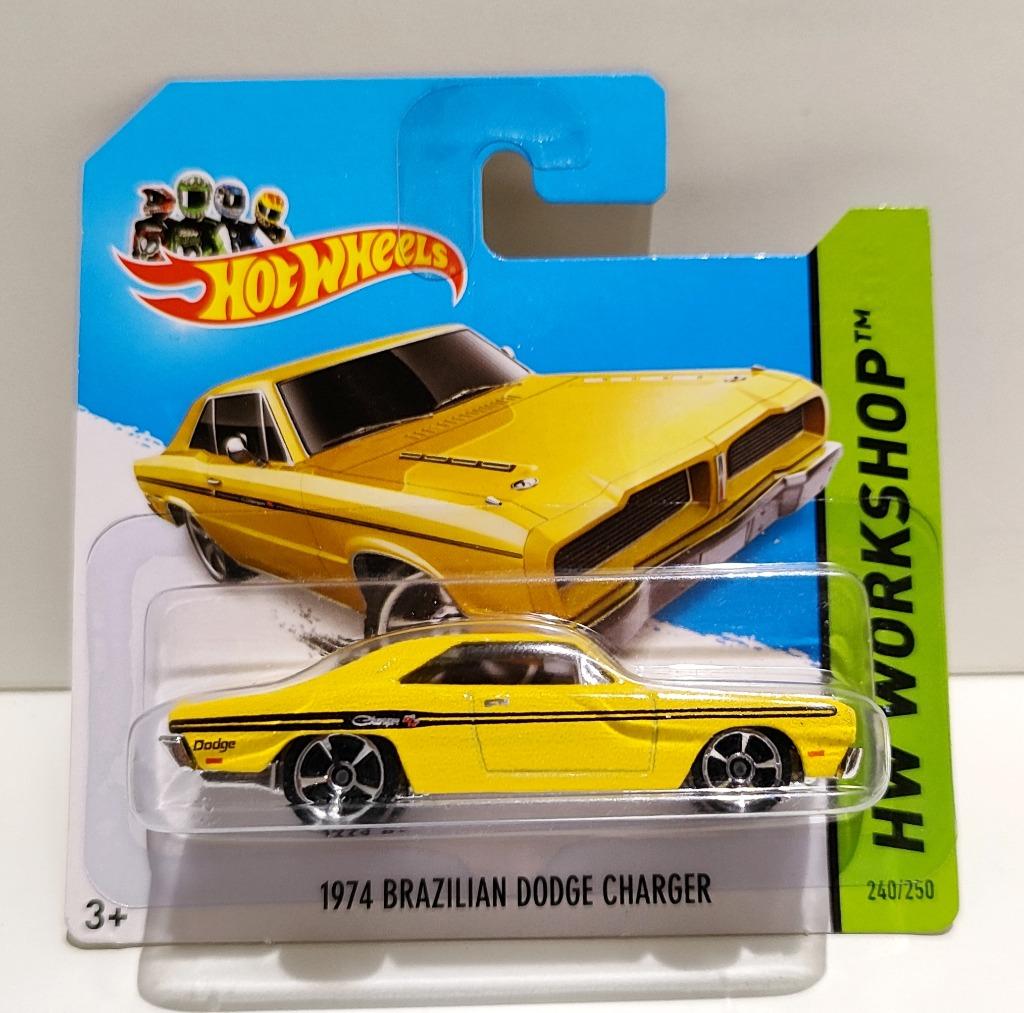 Hot Weels 1974 Brazilian Dodge Charger Geel (2014), Ophalen of Verzenden