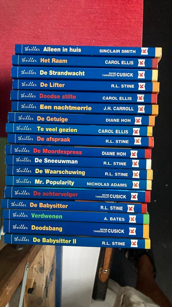 18 boekjes met thrillerverhalen, Boeken, Ophalen
