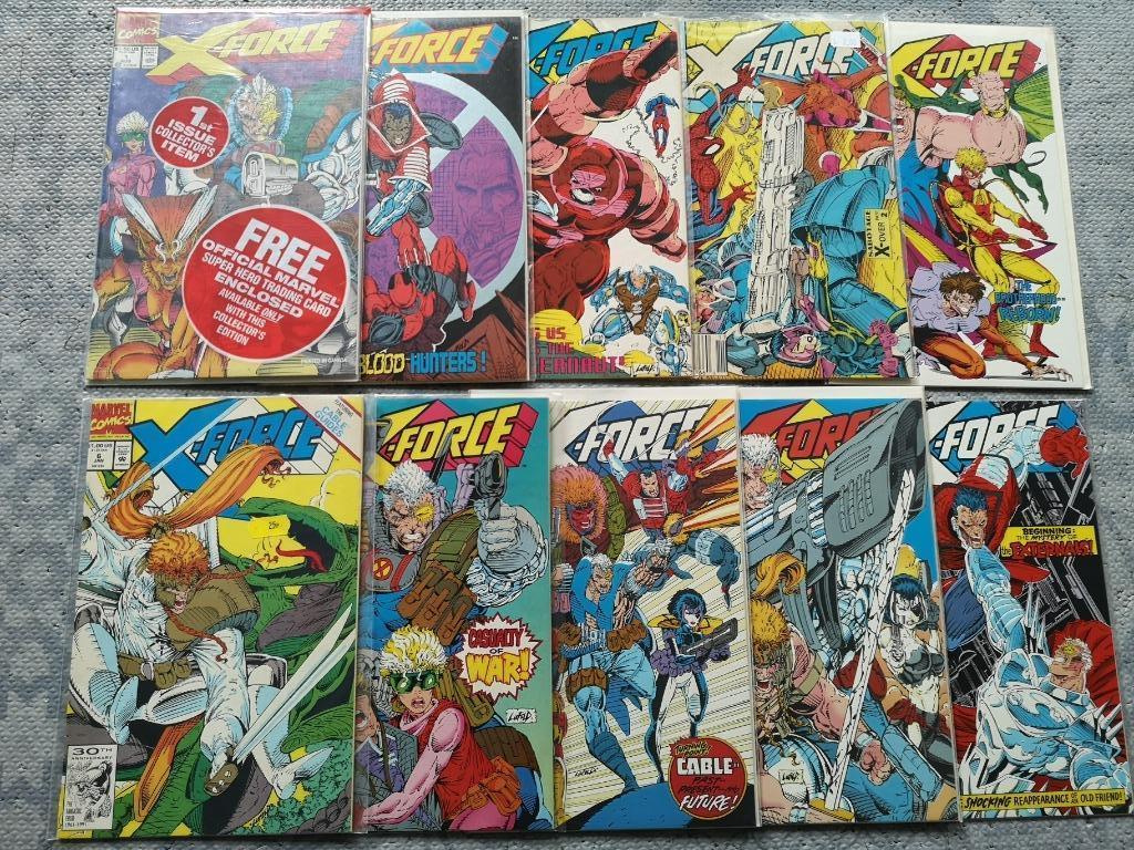X-Force (vol.1) # 1-10 (1991), Complete serie of reeks, Ophalen of Verzenden, Gelezen