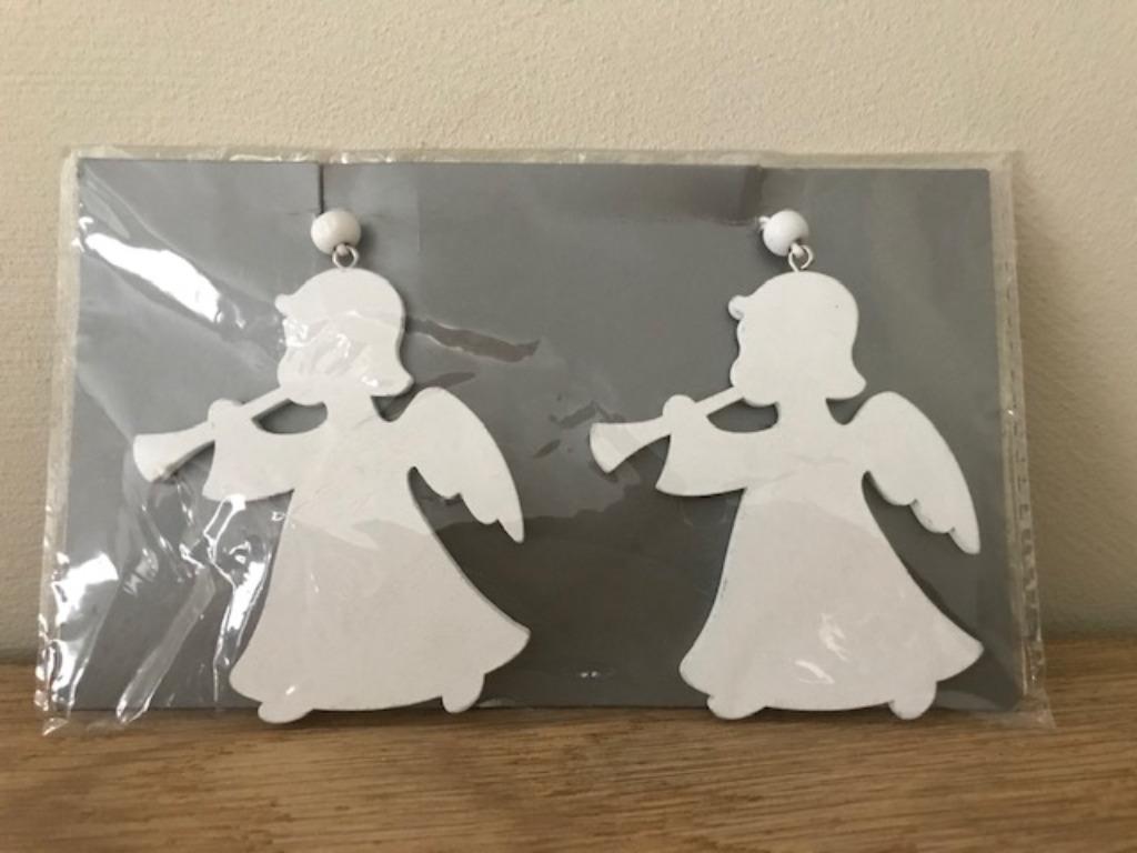 Nieuwe set kerstversiering - 2 engelen (zn3883), Ophalen of Verzenden, Nieuw