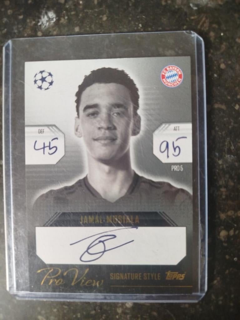 Jamal Musialla Carte de football signée du match atta, Enlèvement ou Envoi, Comme neuf, Cartes de joueur