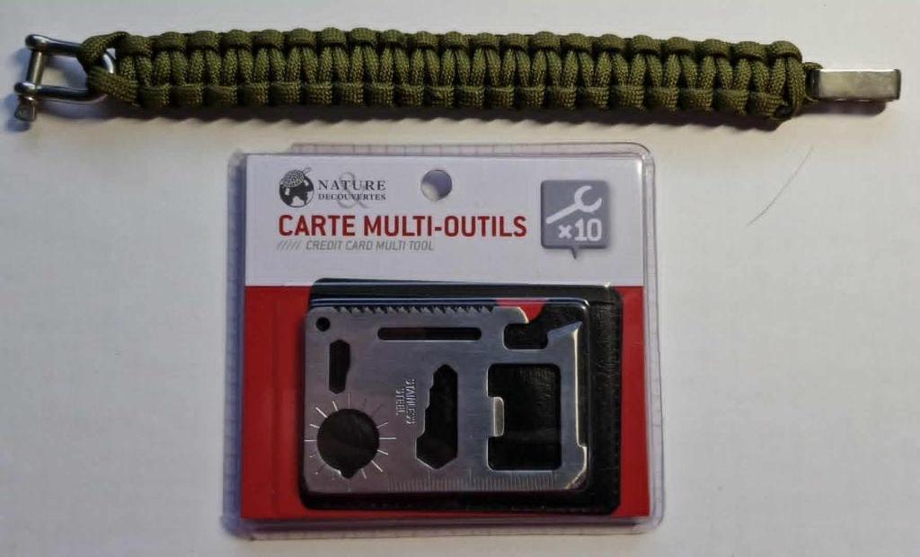 multitool en armband, Caravans en Kamperen, Ophalen of Verzenden, Zo goed als nieuw