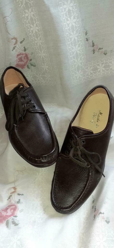 Paire de chaussures homme cuir brun pt 41(ref136), Enlèvement ou Envoi, Neuf, Brun