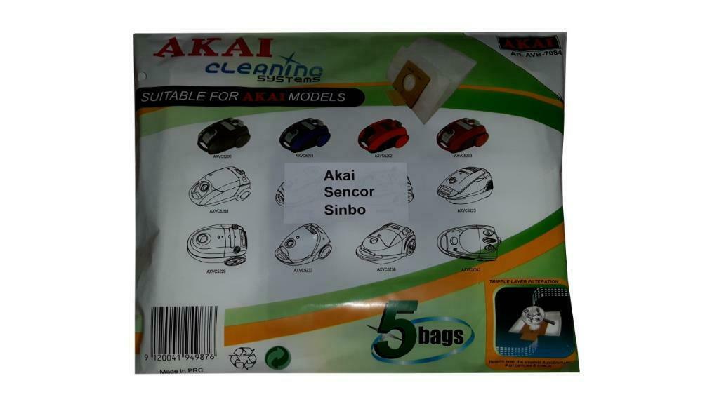 Lot 10 sacs aspirateur Akai AVB-7084 Neuf, Electroménager, Envoi, Neuf