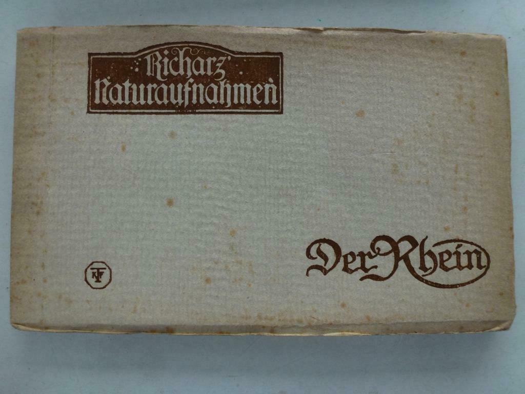 De Rijn  Der Rhein oud boekje met 19 prentkaarten, Verzamelen, Verzenden, Ongelopen, Duitsland