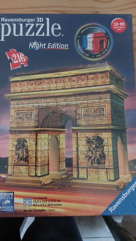 3D puzzle ravensburger night edition Nieuw, Ophalen of Verzenden, Minder dan 500 stukjes, Nieuw, Rubik's of 3D-puzzel