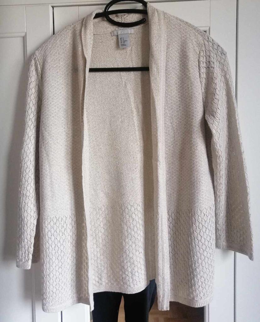 Beige/gouden vestje H&M S, Ophalen of Verzenden, Beige