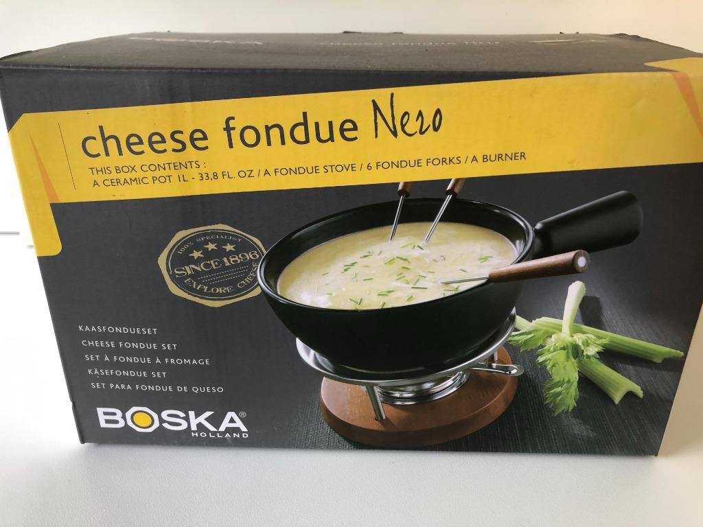 Boska Nero 1 liter kaasfondueset 6 personen, Elektronische apparatuur, Ophalen of Verzenden, Nieuw, Brander, Fondueset