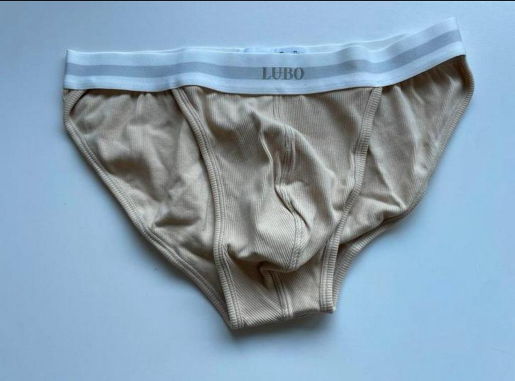 Slips Tanga pour hommes New, Envoi, Beige, Lubo, Slip