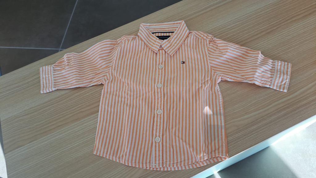Leuk gestreept hemdje Tommy Hilfiger maat 68, Kinderen en Baby's, Ophalen of Verzenden, Gebruikt