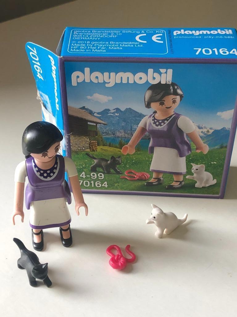 Playmobil 70164: Vrouw met katten, Kinderen en Baby's, Ophalen of Verzenden, Zo goed als nieuw