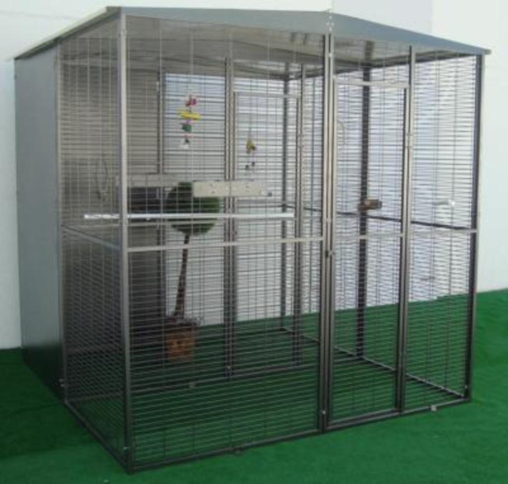 Volière perroquet 2x2x2 m séparée en deux cage ara perroquet, Animaux & Accessoires, Oiseaux | Cages & Volières, Envoi, Neuf, Métal