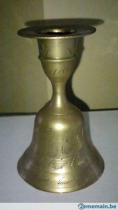porte bougie en cuivre, Enlèvement ou Envoi, Utilisé, Bougie
