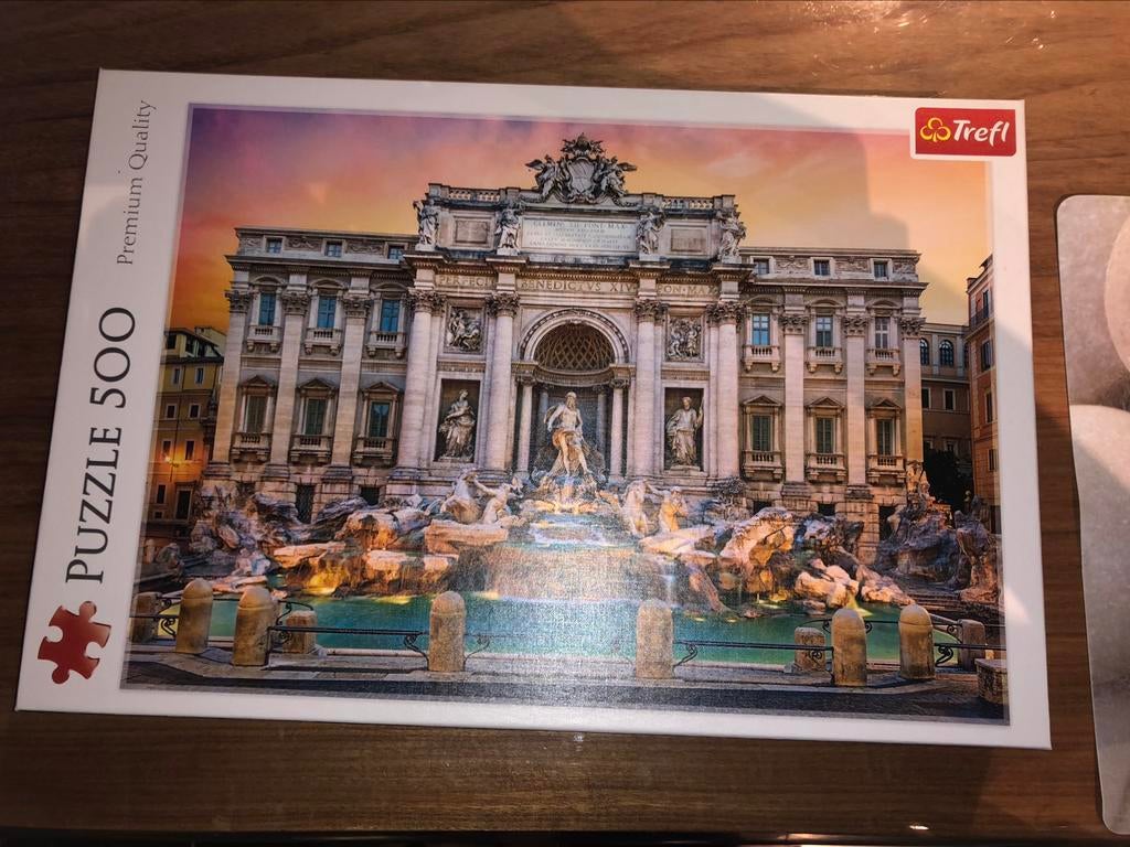Puzzle de qualité Trefl Rome Fontaine de Trevi, Hobby & Loisirs créatifs, Sport cérébral & Puzzles, Comme neuf, Puzzle, 500 à 1500 pièces