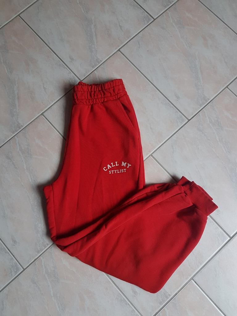Jogging broek, Zo goed als nieuw, Maat 36 (S), Lang, Rood