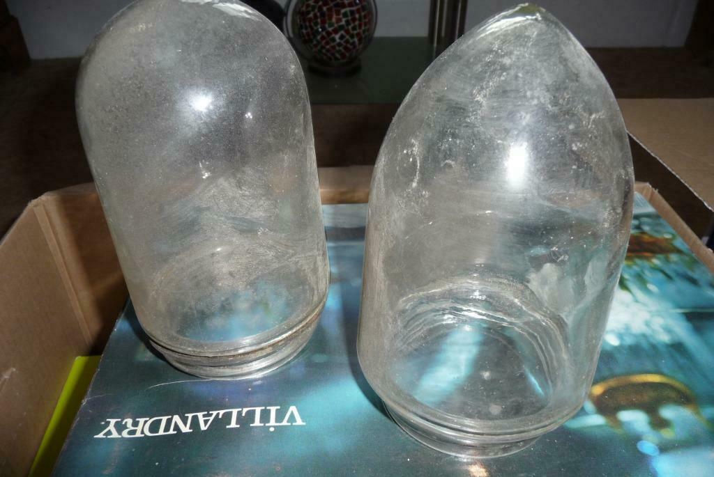 Globe glas 2 stuks, Ophalen of Verzenden