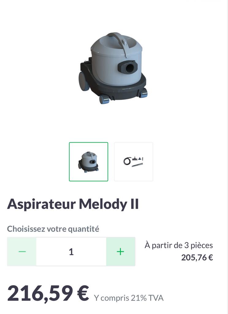 Aspirateur Melody, Neuf, Aspirateur, Sac à poussière, Enlèvement