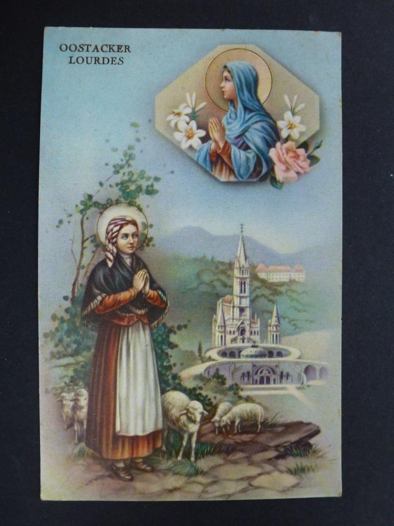 oude prentkaart Oostacker Lourdes ( Oost Vlaanderen ), Ophalen of Verzenden, Kaart of Prent