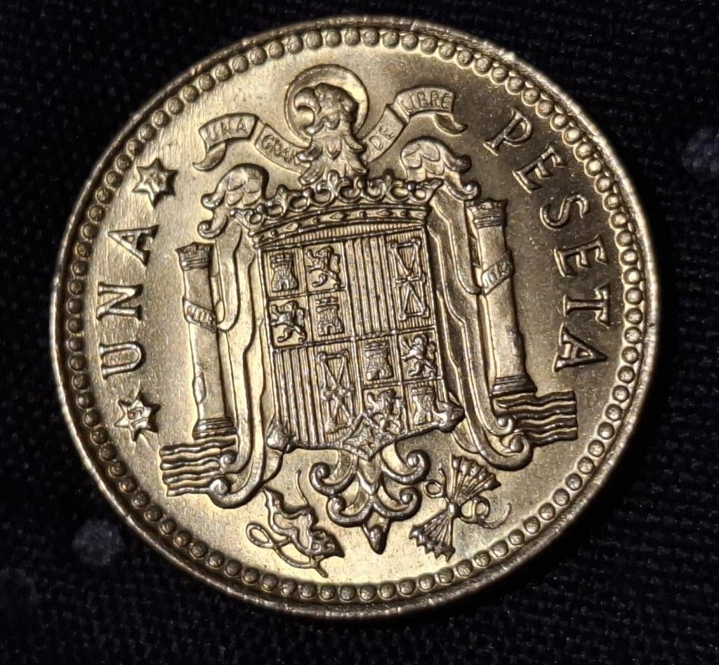 Spaanse munt - 1 pesetas - 1966 (*73?), Postzegels en Munten, Verzenden, Overige landen, Losse munt
