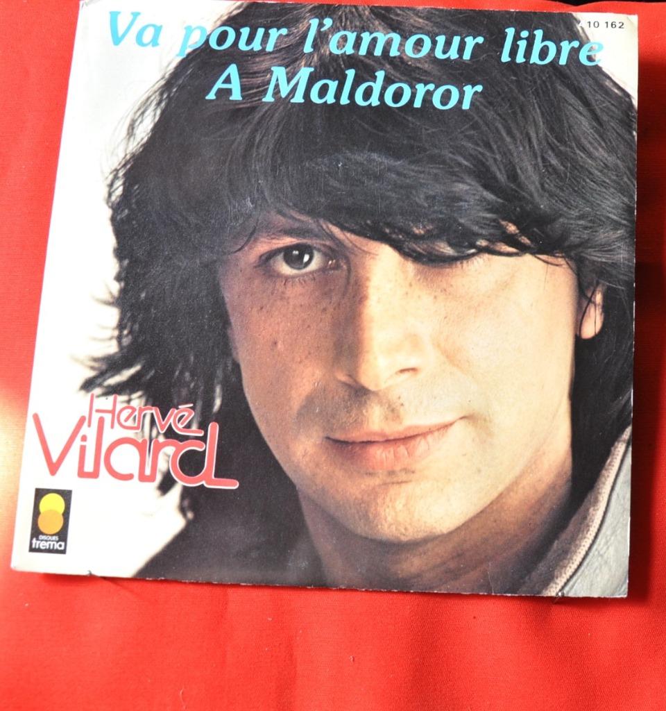 disque vintage 45 tours  herve villard (x20166), Ophalen of Verzenden, Gebruikt