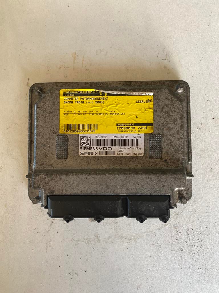 Skoda Fabia/Volkswagen Polo (9N) 1.2i (BZG) 03E906023B ECU, Autos : Pièces & Accessoires, Enlèvement ou Envoi, Utilisé, Volkswagen