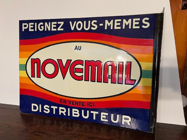 Novemail, plaque émaillée, double face, Enlèvement