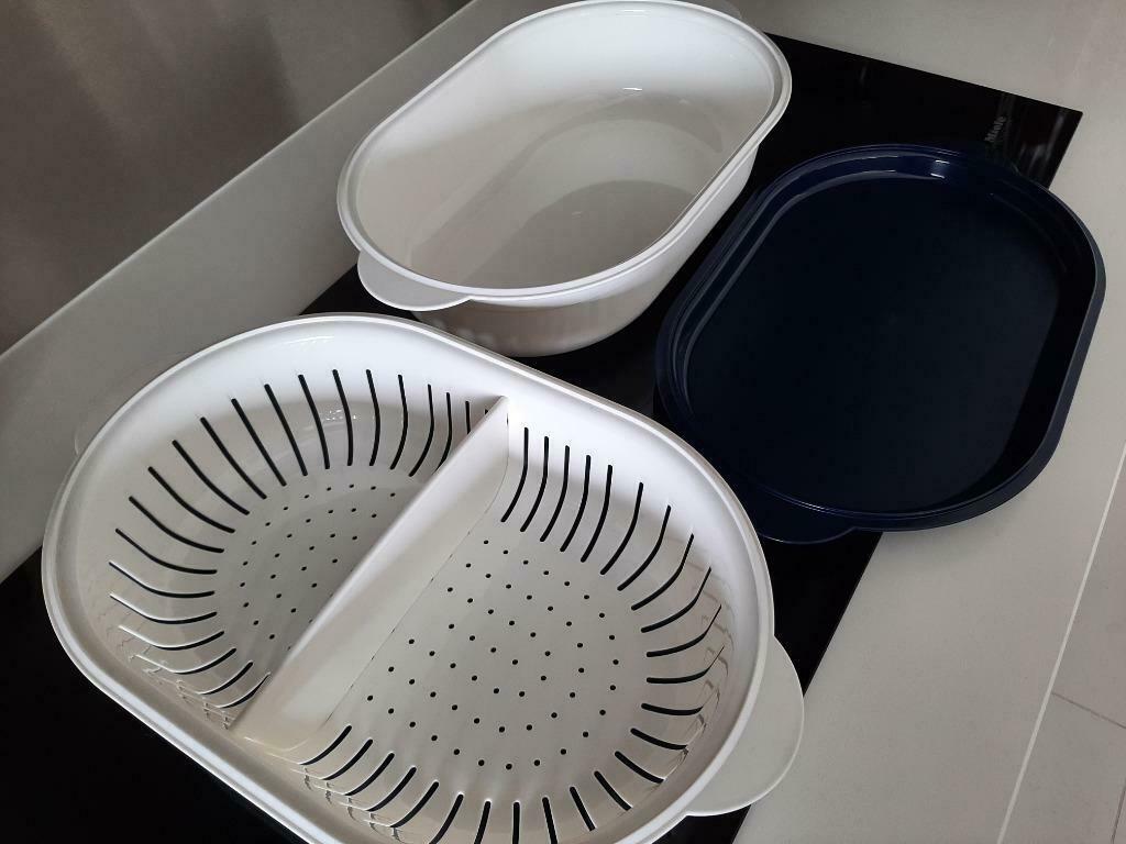 TUPPERWARE SERVEERWONDER "NIEUW", Huis en Inrichting, Ophalen of Verzenden, Nieuw, Blauw, Schaal