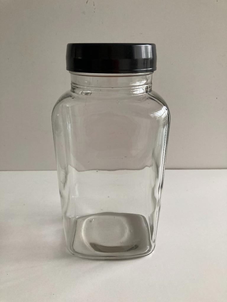 Vintage glazen snoep bokaal Tonnema's Spécialités bakeliet, Ophalen of Verzenden