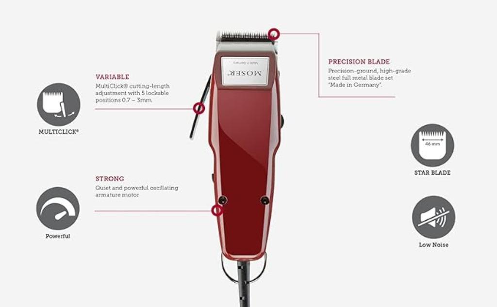 Wahl MOSER 1400 tondeuse GRATIS LEVERING, Verzenden, Nieuw, Tondeuse