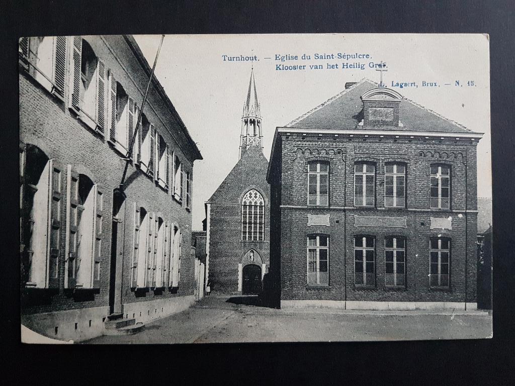 Postkaart Turnhout Klooster van het Heilig Graf 1908, Verzamelen, Ophalen of Verzenden, Voor 1920, Gelopen, Antwerpen