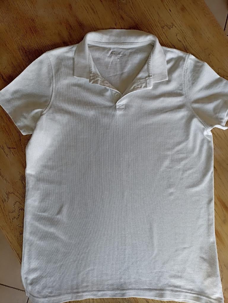 Polo blanc In Extenso taille 14 ans, Enlèvement ou Envoi, Comme neuf, Garçon, Chemise ou À manches longues