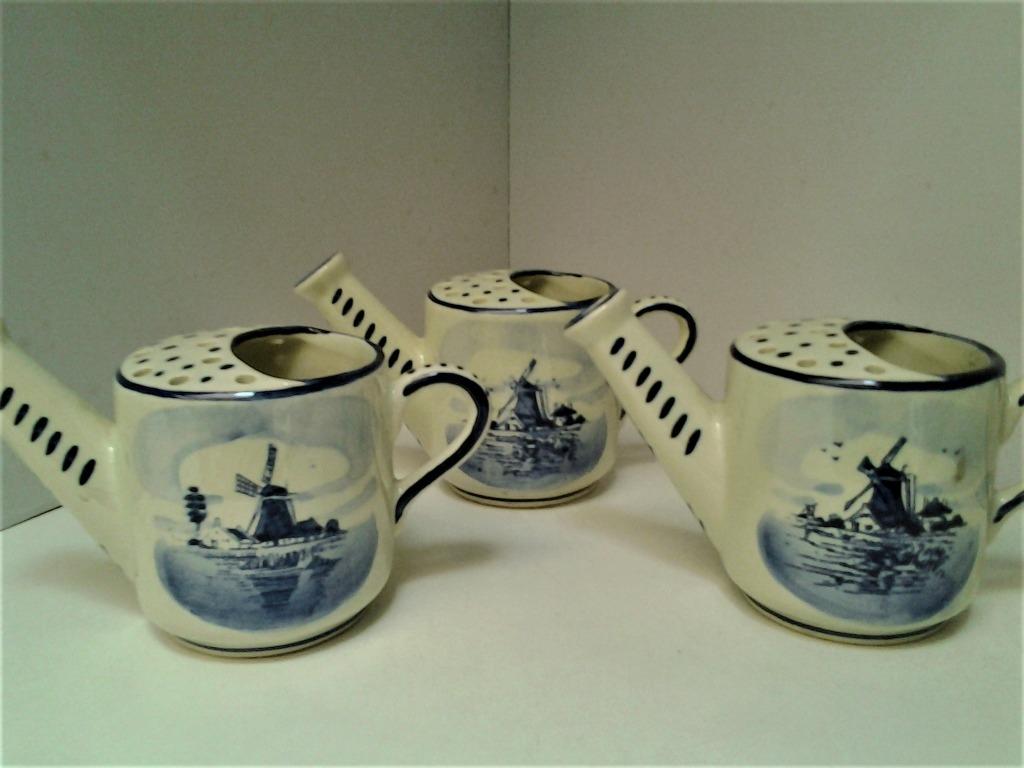 Set 3 Delfts blauw gieters - met stempel, Ophalen