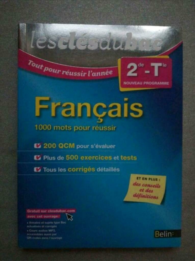 1000 mots pour réussir, les clés du bac français, Livres, Enlèvement, Comme neuf, Français