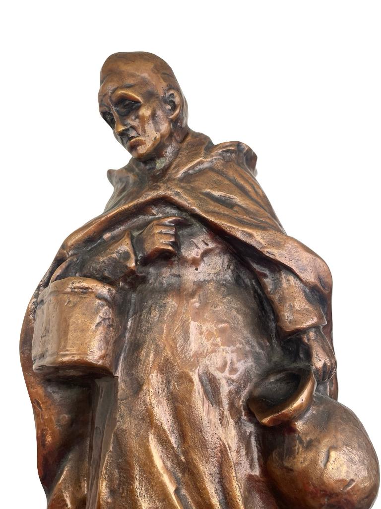 Bronzen sculptuur Lady Bruges van Octaaf Rotsaert 20e eeuw, Ophalen, Brons