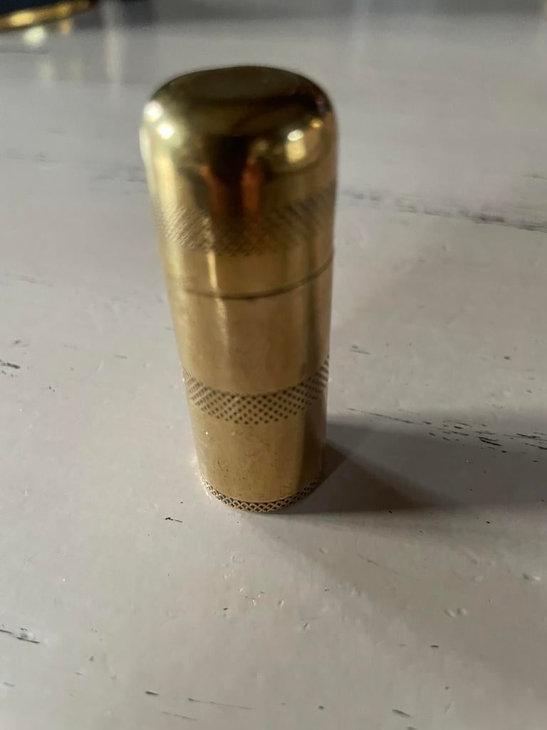 Ancien briquet en cuivre Ministère des finances, Enlèvement, Utilisé, Briquet