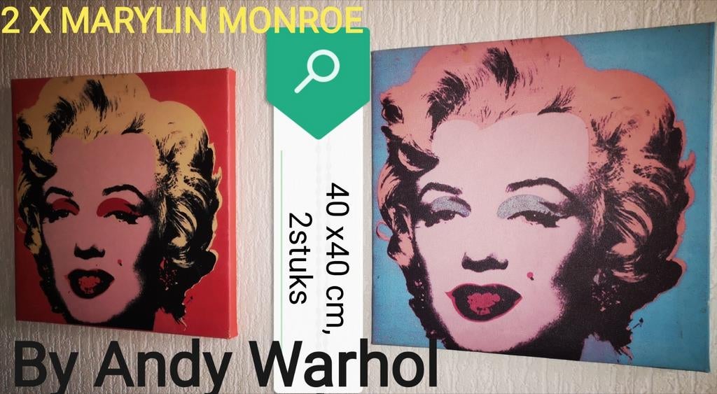 2 X MARYLIN MONROE by Andy Warhol, Ophalen of Verzenden
