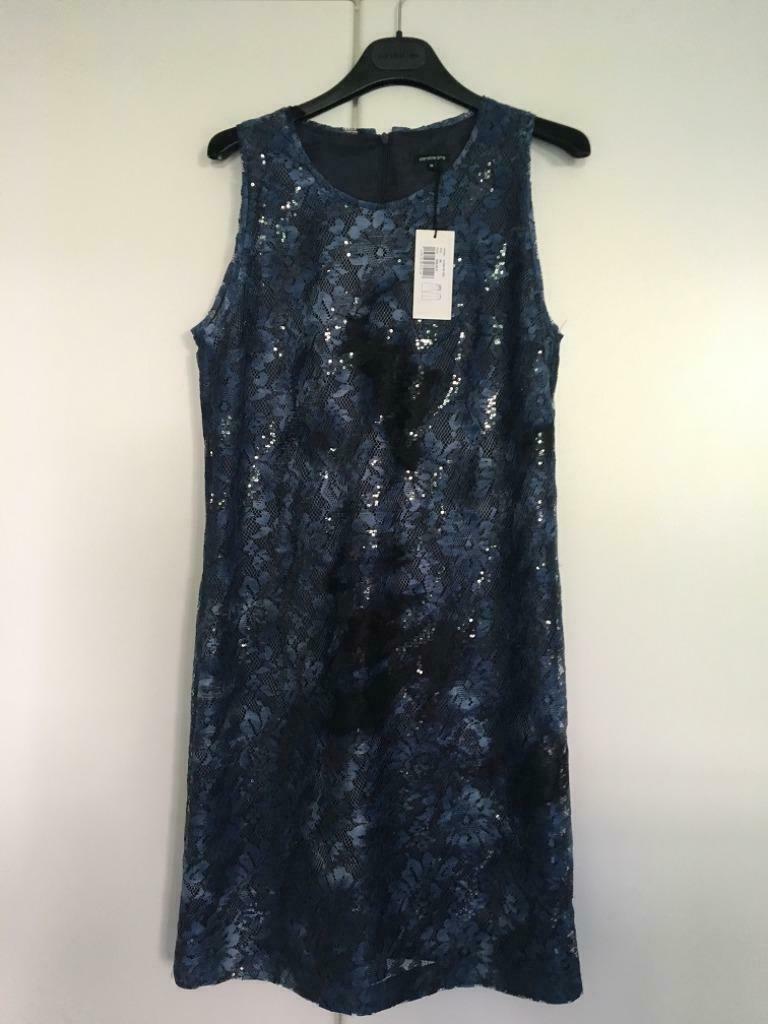 Nieuw feestelijk blauw kleed Caroline Biss 36, Blauw, Nieuw, Ophalen of Verzenden, Maat 36 (S)