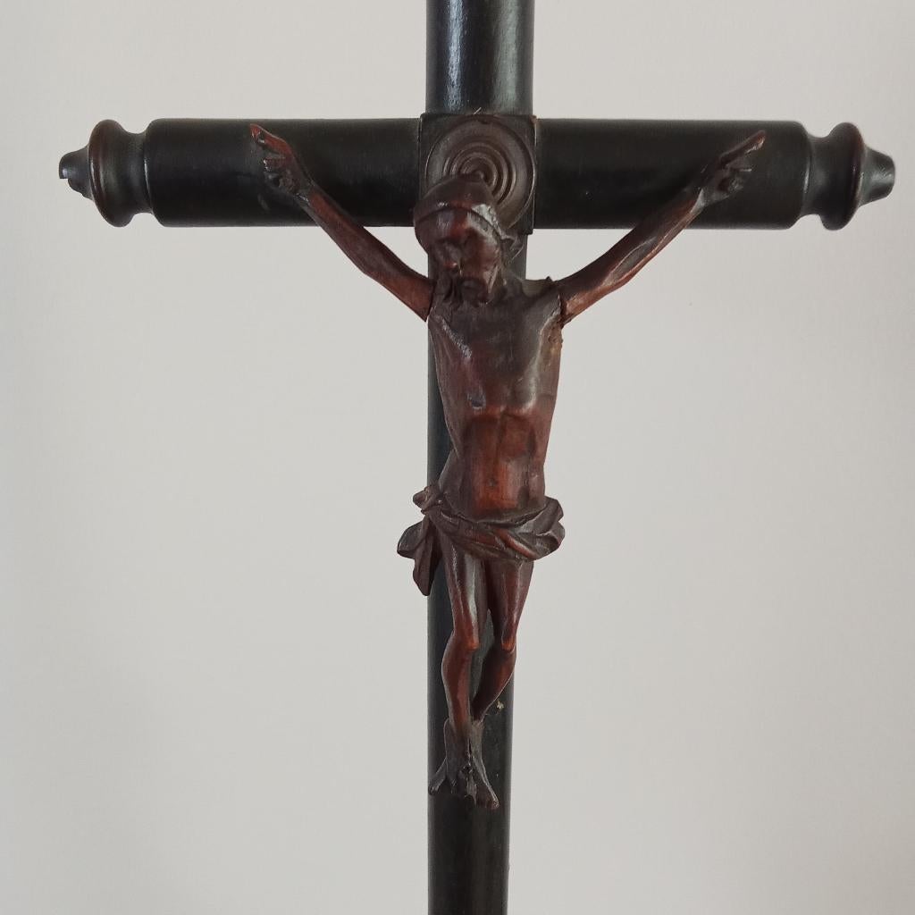 HOUTEN KRUIS MET HOUTEN CHRISTUS, Enlèvement ou Envoi, Image, Christianisme | Catholique