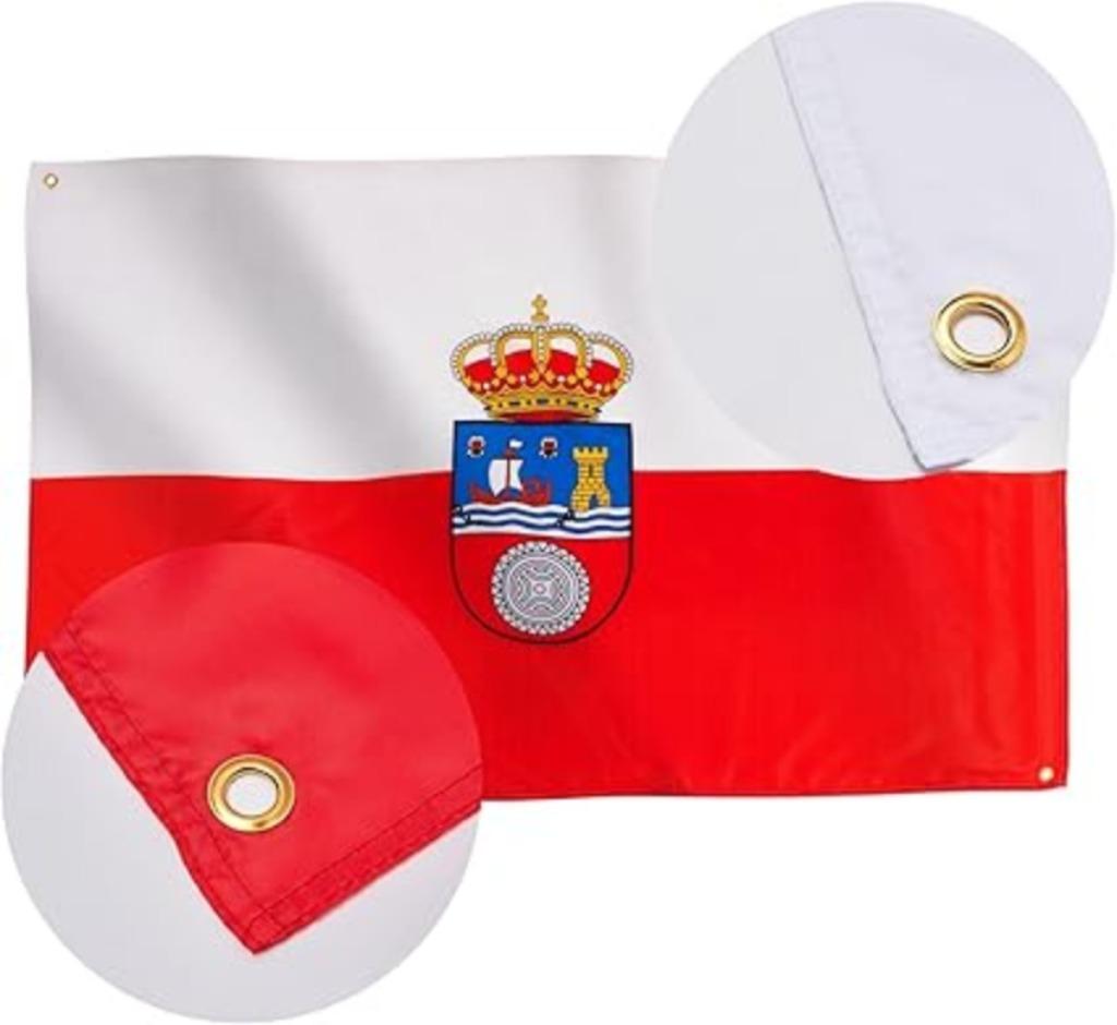 Drapeau cantabrique | 91 x 152 cm | Nouveau, Divers, Drapeaux & Banderoles, Neuf, -, Rusenol, -
